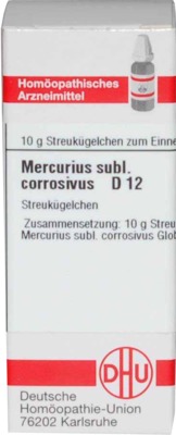 MERCURIUS SUBLIMATUS corrosivus D 12 Globuli