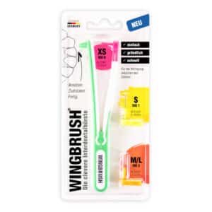 WINGBRUSH Starter-Set Interdentalbürste 3 Bürsten