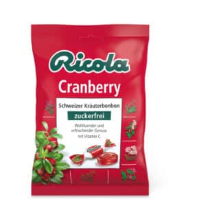 RICOLA ohne Zucker Beutel Cranberry Bonbons
