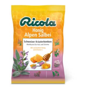 Ricola mit Zucker Honig Alpen Salbei Bonbons
