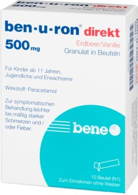 Ben-u-ron direkt Erdbeer/Vanille 500mg