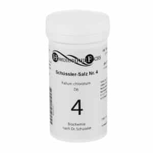 HOMOEOPATHIEFUCHS Schüssler-Salz Nummer 4 Kalium chloratum D6 Biochemie