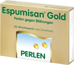 ESPUMISAN Gold Perlen gegen Blähungen