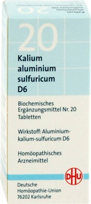 BIOCHEMIE DHU 20 Kalium alum.sulfur.D 6 Tabletten