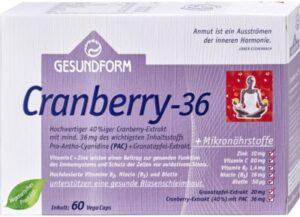 GESUNDFORM Cranberry 36 Kapseln