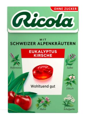 Ricola Eukalyptus Kirsche ohne Zucker