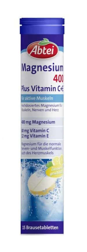 Abtei Magnesium 400 Plus Vitamin C+E
